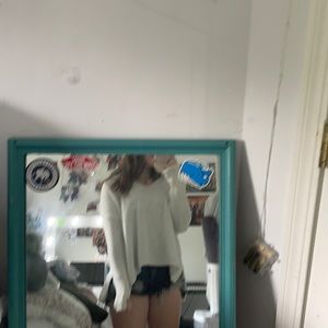 aerie oversized hooded sweater